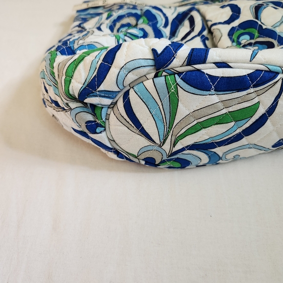 Vera Bradley Mediterranean Paisley shoulder bag coin purse makeup pouch white - Picture 3 of 15